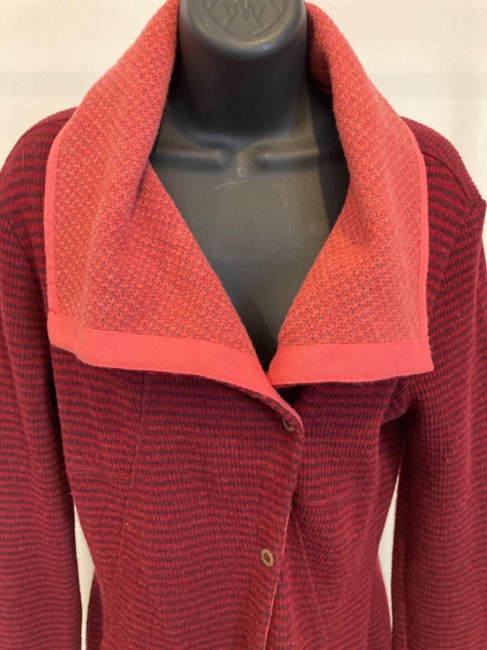 Prana Red Stripe Wool Blend Jacket /M